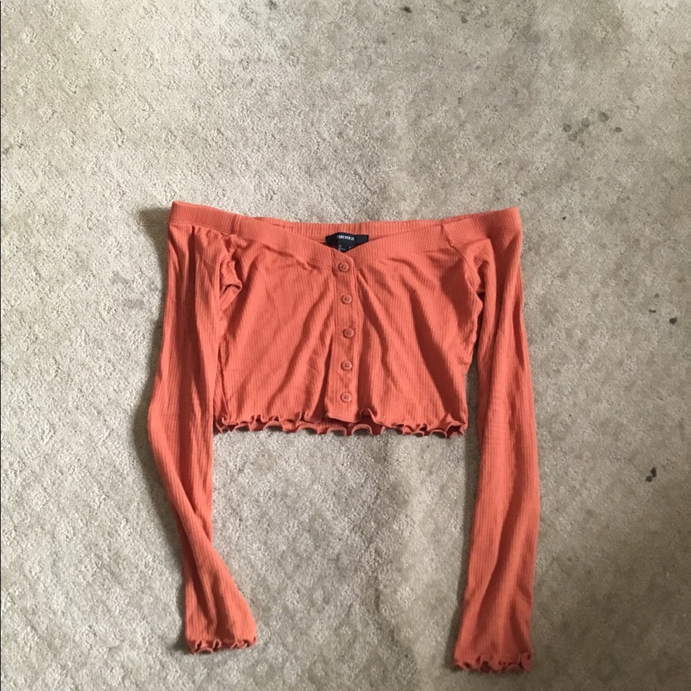 Off the shoulder crop top